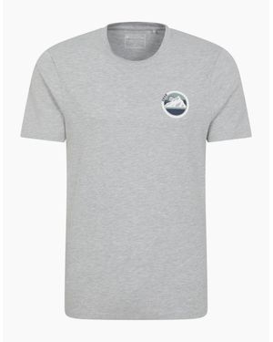 Mountain Warehouse Oban Mountain Cotton T-Shirt - Grey