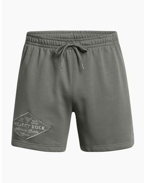 Under Armour Project Rock Heavyweight Bermuda Shorts - Grey