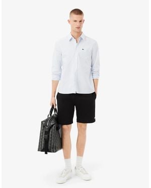 Lacoste Regular Fit Fleece Shorts - White