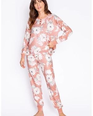 Pj Salvage Salv L S Shirt - Pink