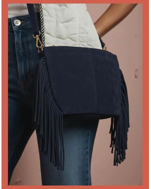 Nooki Design Kingston Tassle Cross Body Bag - Blue