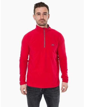 Trespass Blackford Half Zip Pullover Fleece - Red