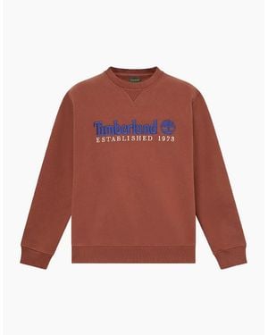 Timberland Established 1973 Embroidered Logo Crew Sweatshirt