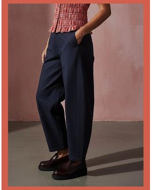 Nooki Design Binx Barrel Leg Trousers - Blue