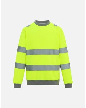 Regatta Professional Pro Contract Hi-Vis Crew Neck Sweatshirt - Yellow