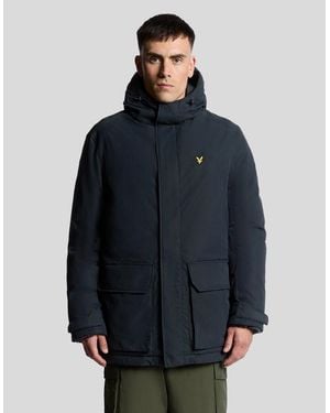 Lyle & Scott Heavyweight Hooded Parka - Blue