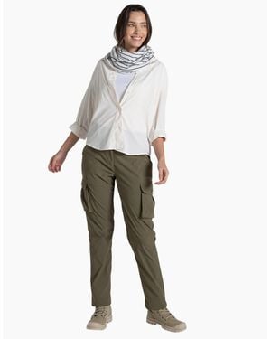 Craghoppers Adult Infinity Ii Striped Nosilife Scarf - White