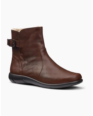 Hotter Rustle Wide Fit Ankle Boots - Brown