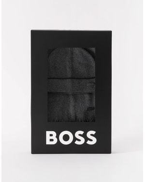 BOSS Boss Henzo Hat & Scarf Gift Set - Black