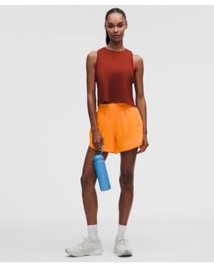 lululemon – Track That High-Rise Lined Shorts – 5" – – Size 4 - Orange