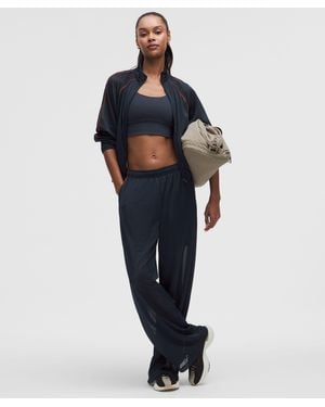 lululemon Mesh High-Rise Wide-Leg Training Pant - Blue