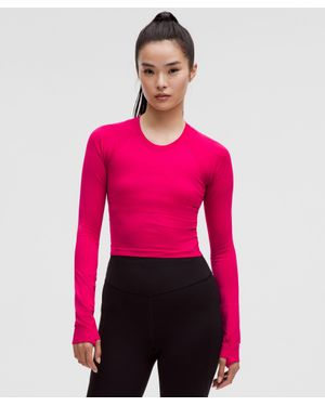 lululemon Swiftly Tech Cropped Long-Sleeve Shirt.0 - Pink