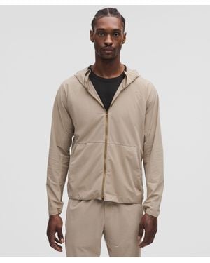 Lululemon Twill Full-Zip Jacket Men XS Compass Khaki Relaxed