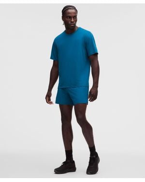 lululemon Mile Maker Ripstop Linerless Short 6" - Blue