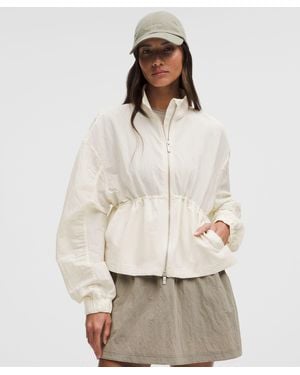 lululemon Crinkle Nylon Cinchable Jacket - Natural