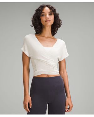 lululemon Adjustable Ties Short-Sleeve Shirt - White