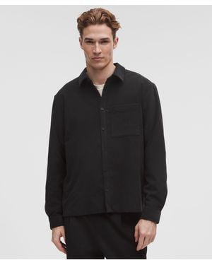 lululemon Corduroy Relaxed-Fit Long-Sleeve Button-Up Shirt - Black