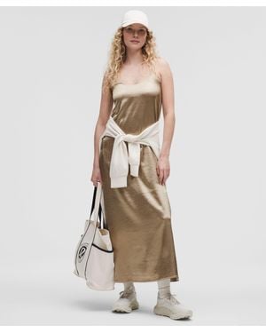 lululemon Maxi Satin Slip Dress - Natural