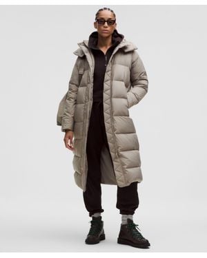 lululemon Wunder Puff 600-Down-Fill Long Jacket - Gray