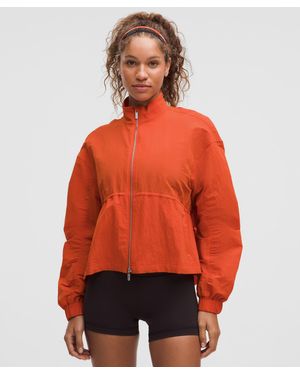 lululemon Crinkle Nylon Cinchable Jacket - Orange