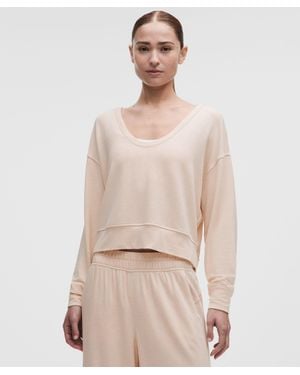lululemon Becalm Scoop-Neck Pullover - Natural