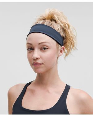 Lululemon Athletica navy Workout Headband Lululemon Cardio Cross Trainer Headband - Deep Navy / White  main image 4
