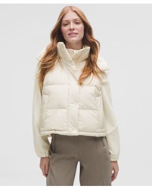 lululemon Wunder Puff 600-Down-Fill Cropped Vest - Natural