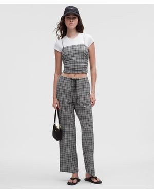 lululemon Seersucker Check Mid-Rise Pull-On Pant - Gray