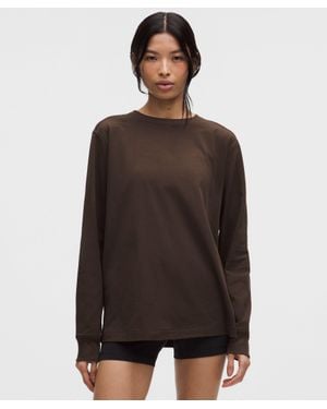 lululemon All Yours Organic Cotton Long-Sleeve Shirt - Brown
