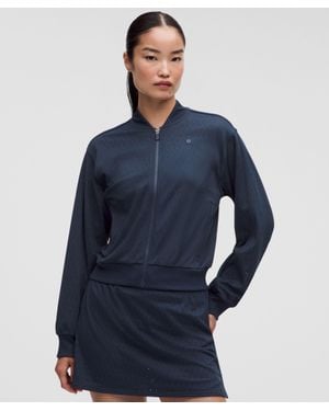 lululemon Ace Advantage Knit Mesh Tennis Jacket - Blue