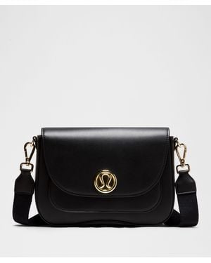 lululemon Leather Alternative Crossbody Bag 1.5L - Black