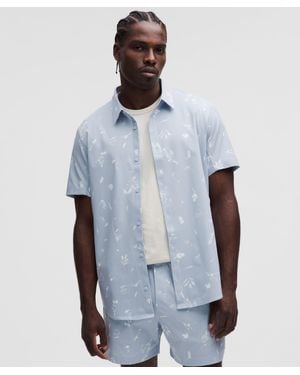 lululemon Airing Easy Short-Sleeve Shirt - Blue