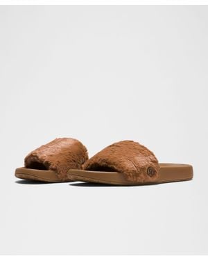 lululemon Restfeel Faux Fur Slide - Brown