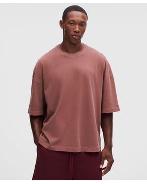 lululemon Heavyweight Cotton Jersey Boxy T-Shirt - Red