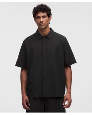 lululemon Ultralight Wovenair Short-Sleeve Collared Shirt - Black