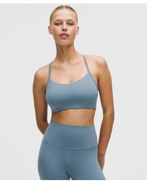 lululemon Flow Y Bra Light Support, C/D Cup - Blue