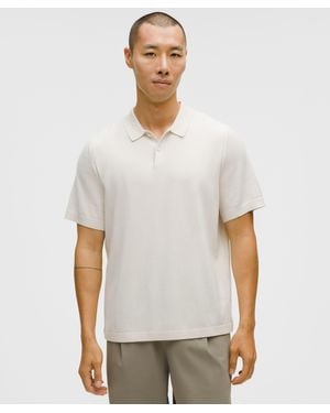 lululemon New Venture Short-Sleeve Knit Polo Shirt - White