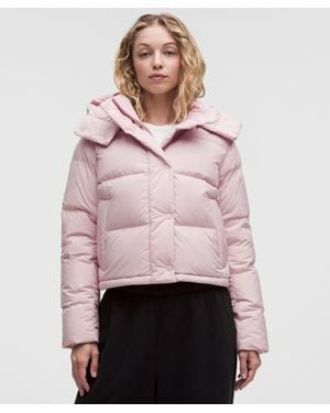 lululemon Wunder Puff 600-Down-Fill Cropped Jacket - Pink