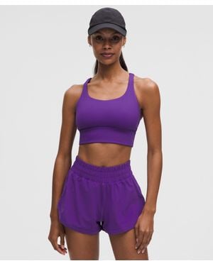 lululemon Energy Longline Bra - Purple