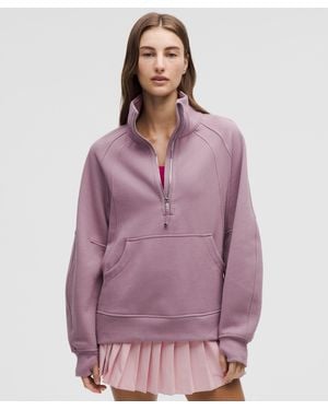 lululemon Scuba Oversized Funnel-Neck Half Zip - Purple