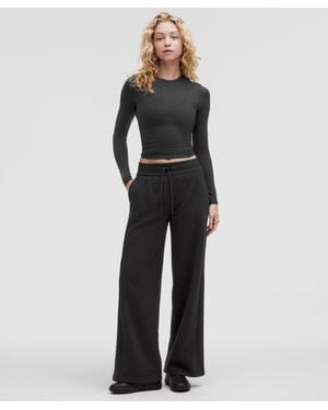 lululemon Scuba Mid-Rise Wide-Leg Pant - Black
