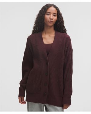 lululemon Knit Button-Front Cardigan - Brown