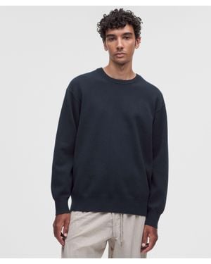 lululemon Cotton-Blend Knit Long-Sleeve Crewneck - Blue