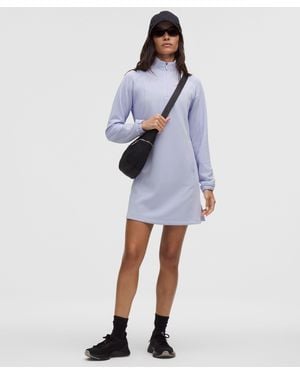 lululemon Softstreme Half-Zip Mini Dress - Blue