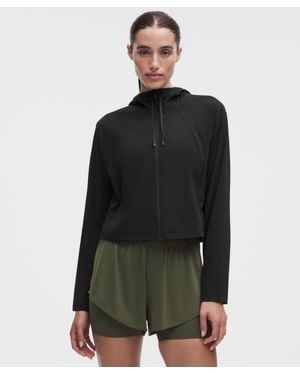 lululemon Sleek Perforated Running Jacket - Black