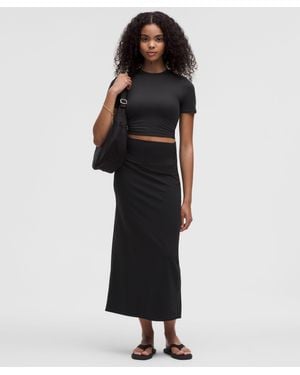 lululemon – Nulu Slim-Fit High-Rise Maxi Skirt – – Size 6 - Black