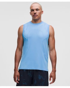lululemon – Perforated Mesh Tank Top Slnsh Collection – – Size Large - Blue