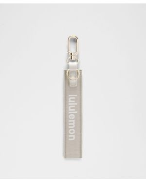 lululemon Never Lost Keychain - White