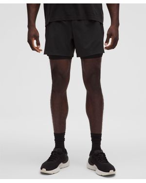 lululemon Fast And Free Lined Running Short 5" - Red