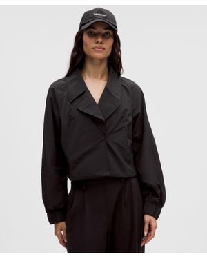 lululemon Cropped Trench Jacket - Black